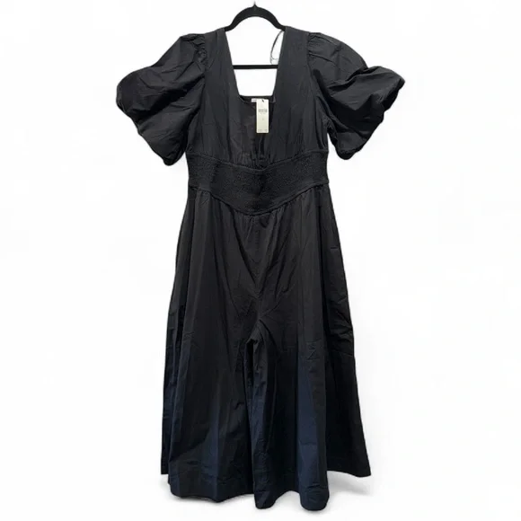 Maeve Puff Sleeve Smocked Jumpsuit #200 - Picture 4 of 5